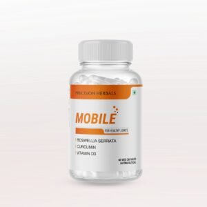 Mobile | Joint Pain Relief Capsules for Men and Women | Supplement for Joint Health | Improves Mobility | with Boswellia, Curcumin, vitamin D | 60 Vegetarian Capsules