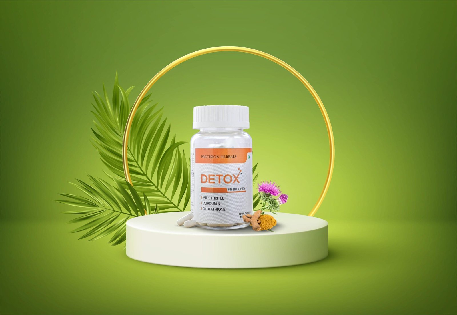 Detox | Milk Thistle, Picrorhiza Kurroa & Curcumin | Supports Liver Cleanse, Detox & Repair | Improves Liver Function & Digestion | Antioxidant Support | 60 Veg Capsules - Image 6